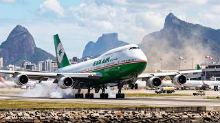 TOO CLOSE TO THE SEA! EVA Air Giant B747 Nearly Touches Water in Rio | MSFS 2020