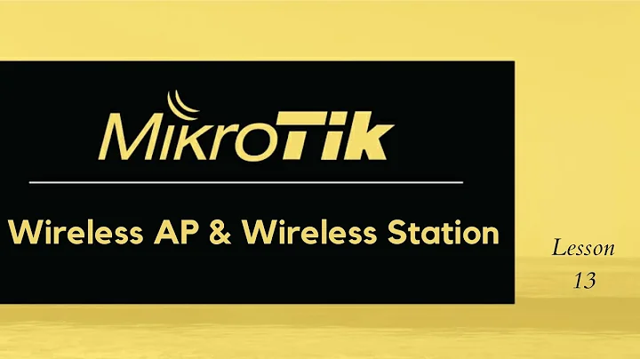 MikroTik: How to configure wireless AP and wireless station.
