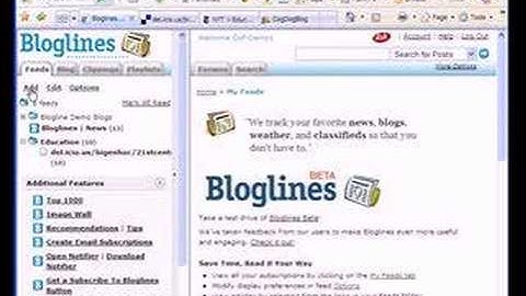How to Post RSS Feeds to Bloglines