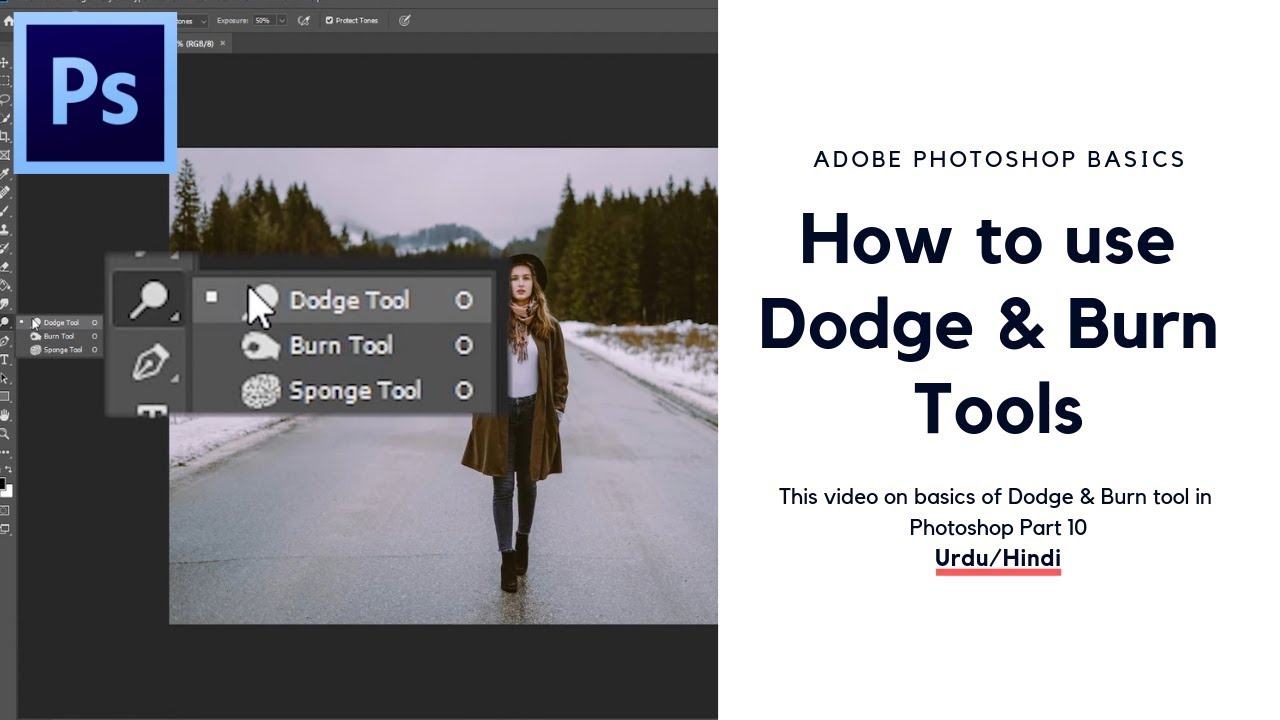 How To Use Dodge & Burn Tools Adobe Basics Part 10 YouTube