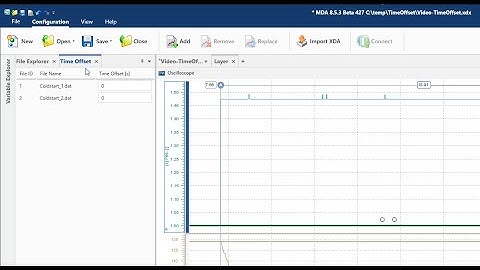 MDA V8 – Using the Time Offset