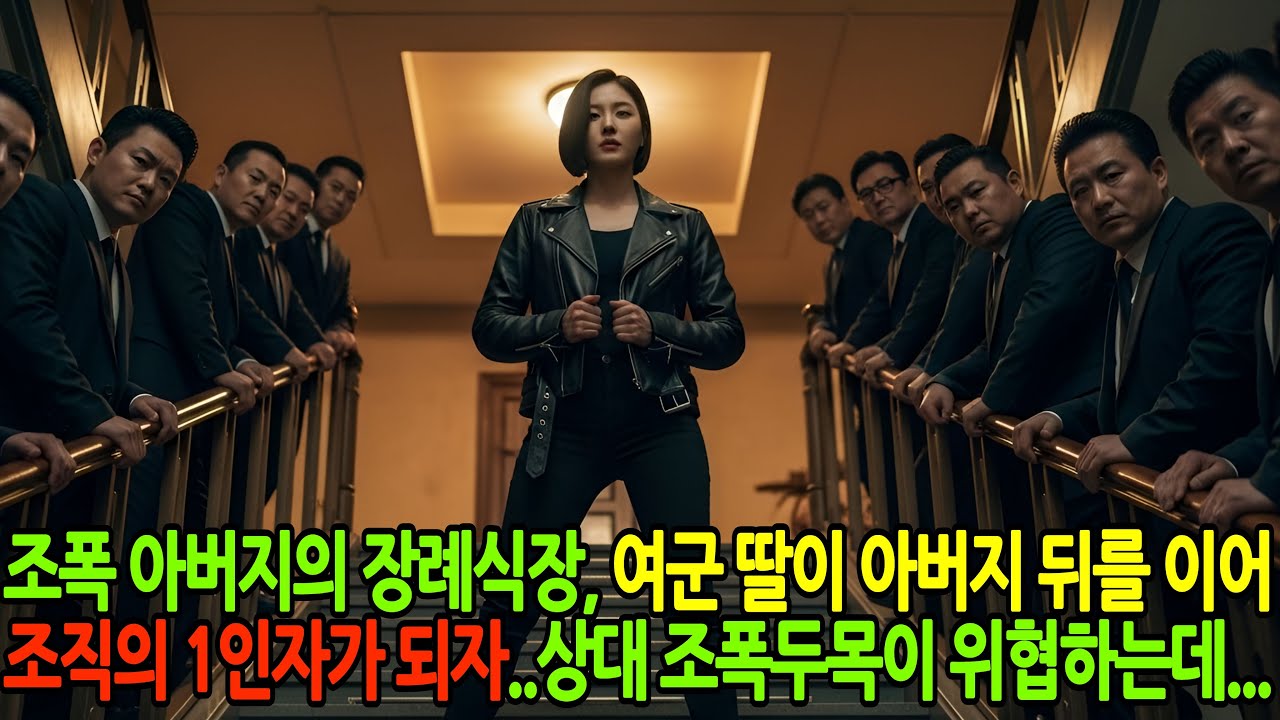 조폭 아버지의 장례식장, 여군 딸이 아버지 뒤를 이어 조직의 1인자가 되자..상대 조폭두목이 위협하는데…
