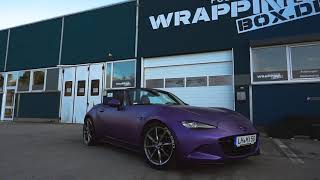 Car Mazda Mx5 - New Model - Wrapped Matt Violett - Foliert - Wrappingbox