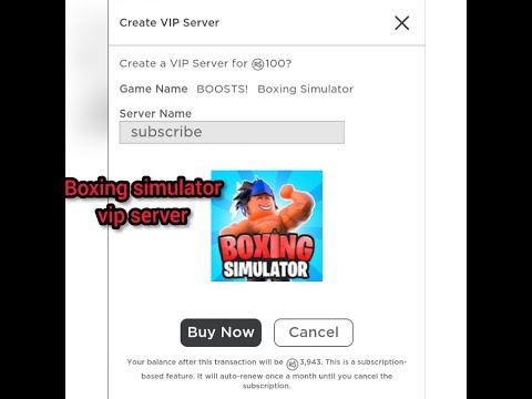 Roblox Boosts Boxing Simulator Vip Server Link Youtube - roblox god grinders vip server invite