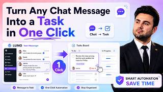 Turn Any Chat Message Into a Task in One Click BoardPlus Team Messenger