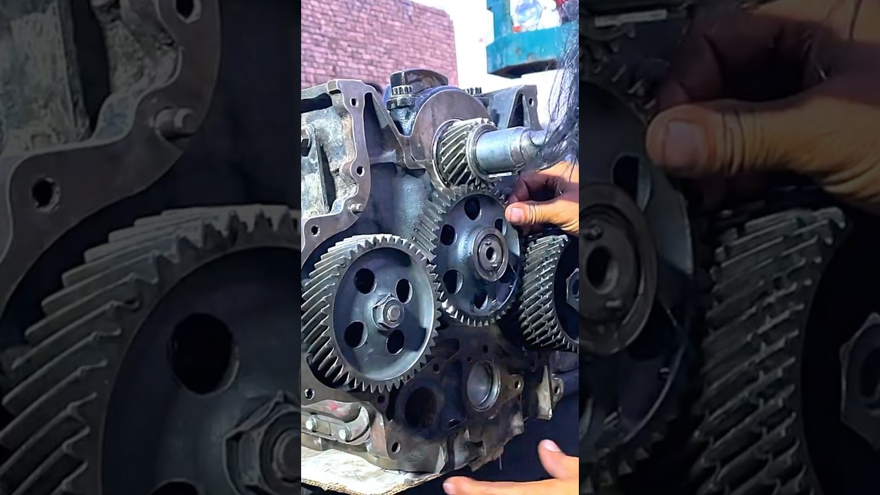 Hino engine timing gears fitting and marking 