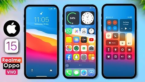 New [iOS 15 Pro] full theme with widgets for Realme & Oppo devices ??