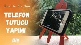 Dil Çubuklarıyla Telefon Tutucu Nasıl Yapılır? - DIY