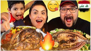 تحدي سمج مشوي / Iraqi grilled fish challenge