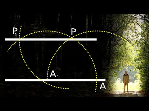 4K Как начертить параллельные прямые при помощи циркуля, how to draw parallel lines