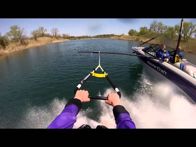 2015 Helmet Cam Barefoot Water Skiing