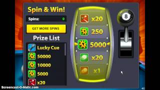 8 Ball Pool Multiplayer - Winning 5000 in daily spin screenshot 3