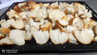 كيفية استغلال الخبز اليابس تدبيرة تسحقيها بزاف في رمضان👌لن ترمي الخبز اليابس بعد اليوم👍🥰