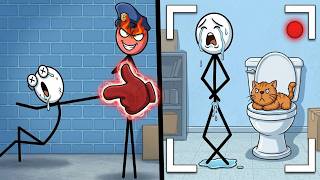 GRAB CRAZY vs OOPS! CAM - Satisfying STICKMAN Double Gameplay ASMR (android/ios) screenshot 2