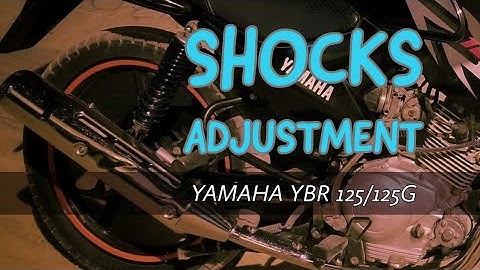 How To Adjust Shocks Of Yamaha YBR 125G DIY