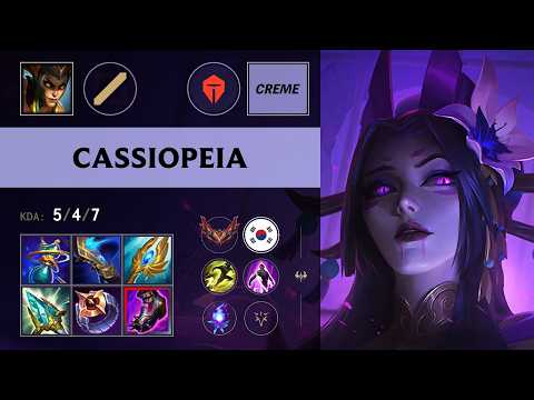 (TES Creme) Cassiopeia Mid vs Yone - KR Grandmaster Patch 26.13