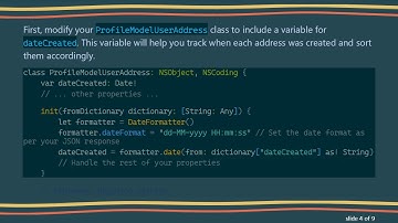 Solving the UITableView Display Order of Addresses in Swift