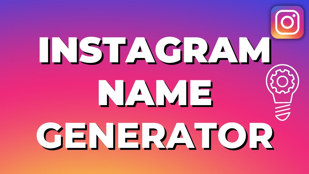 Instagram Name Generator [2022] YouTube