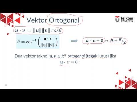 Bab 4 5 Hasil Kali Titik Vektor Di Rn Dan Proyeksi Ortoghonal MATRIKS DAN RUANG VEKTOR