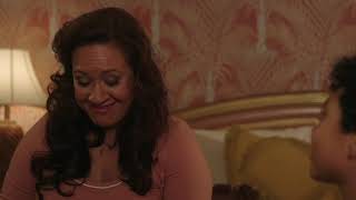 Young Rock S01E09 Dewey and his mom singing don't go breaking my heart