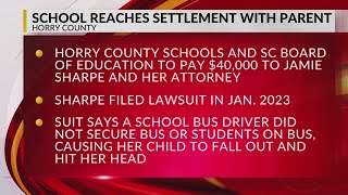 Horry County Schools, mother reach $40K settlement over school bus incident