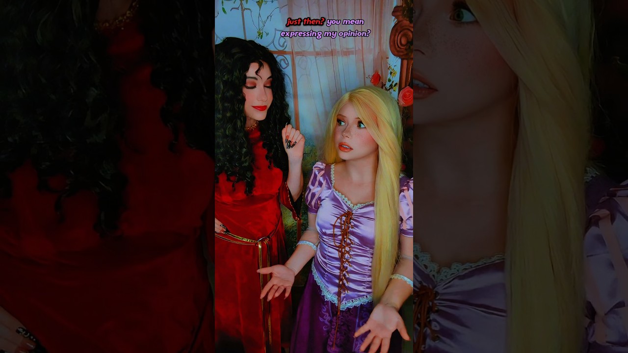 Expressing my opinion? | Mother Gothel & Rapunzel @nikkihatsunecosplay#cosplay | Tangled