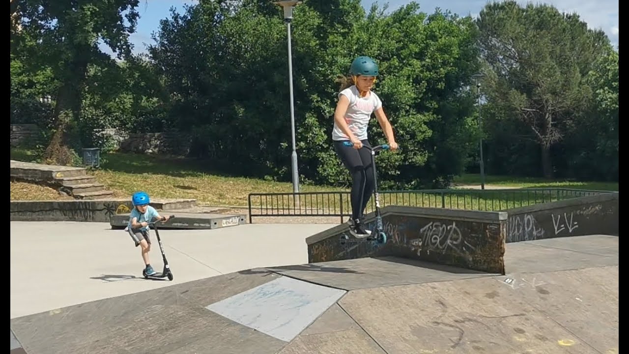 Scooter tour skate park Rijeka YouTube
