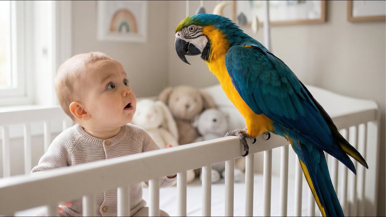 Если бы камера не вела запись, мы бы не поверили, что этот попугай вытворял с птенцом!