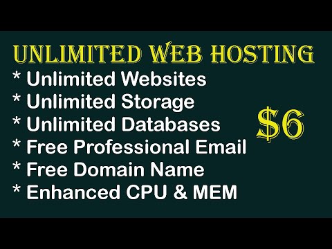 Unlimited Web Hosting Free Domain name Free SSL Free Email