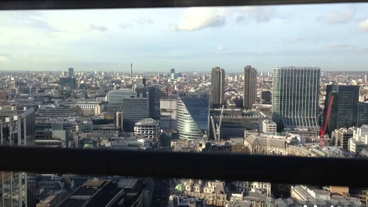 Heron Tower lift going down