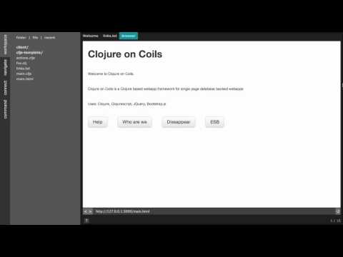 ClojureScript Episode 10 - Coils  Released on Github