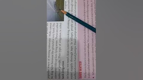 Class 4, SST, Chapter 11, Our water Resources, Video Part 2(Water Conservation)