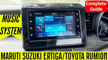 All Features of Music System of Maruti Suzuki Ertiga Toyota Rumion Explained in Hindi I Step by Step