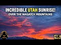 Incredible UTAH Sunrise over Wasatch Mountains