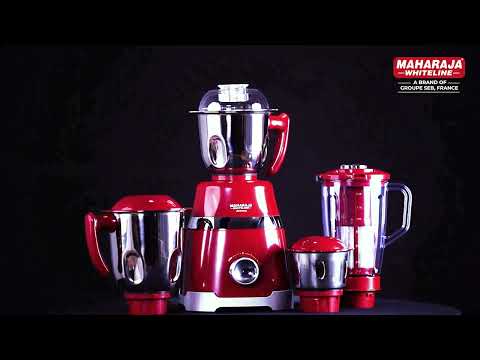 Maharaja Whiteline Ultramax Elite Red Mixer Grinder, 800W Motor, 20% Superior Cooling