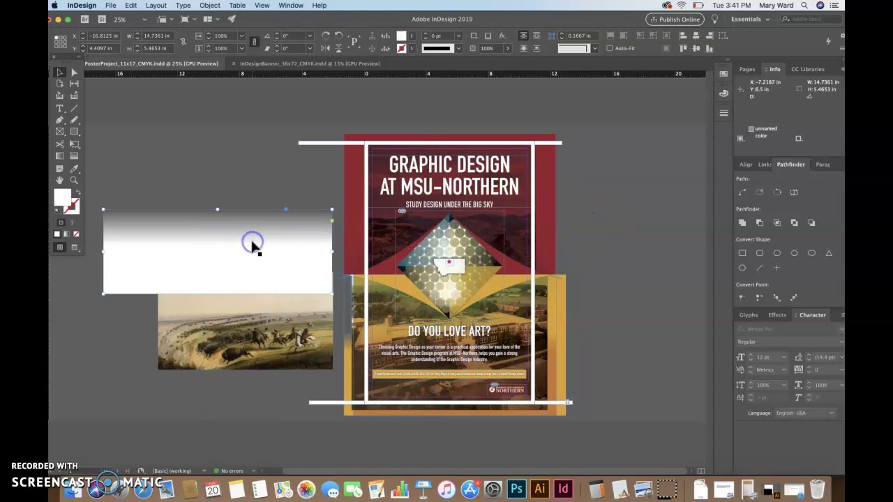 InDesign Banner Construction - YouTube