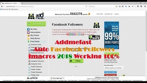 Addmefast Auto Followers Facebook Imacros 2018 Working 100%