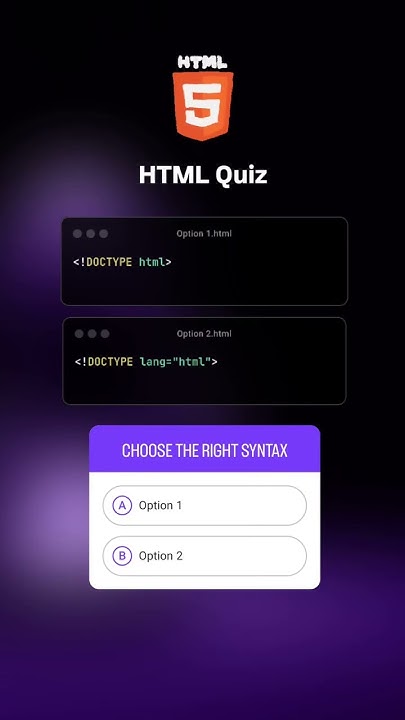 HTML Quiz - Comment the Answer #html #quiz #shorts - YouTube