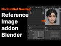 View references in blender directly without blocking view