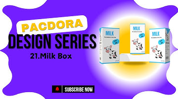 How to design a 3d Milk carton Mockup || Day 21 || Pacdora