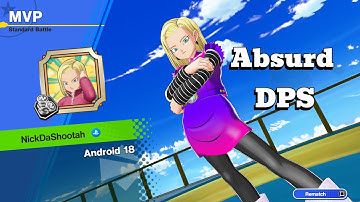 Android 18 is a Damage MACHINE in Dragon Ball Gekishin Squadra!!