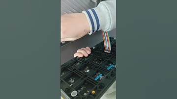 LED poster screen display module installation. #eagerled #leddisplay #shorts  #ledvideowall