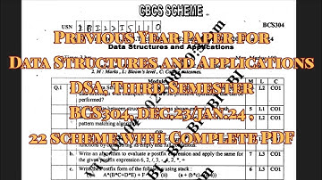 DSA PYQ dec.23/jan.2024 VTU syllabus 22 scheam for CSE stream
