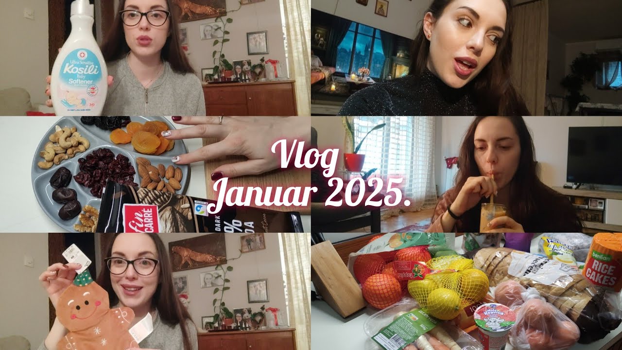 Vlog - Januar 2025. | Haul - Dm, Pepco, Maxi, Led neonka za kuhinju, Kuvanje ručka, Pita i čokolada