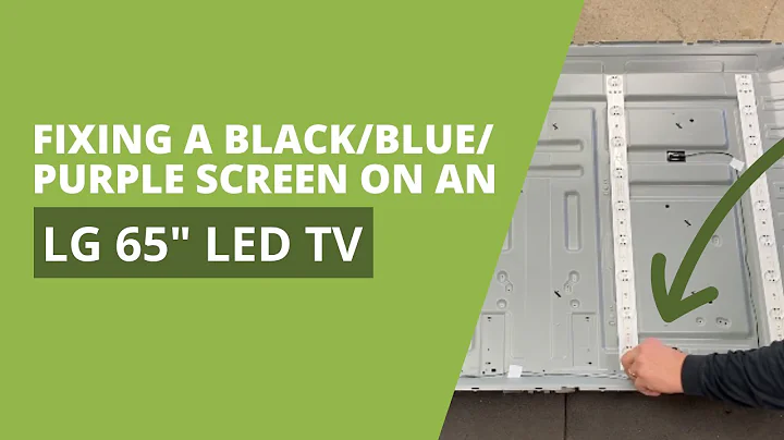 LG 65" LED TV Not Working - How to Fix Black Screen - Blue/Purple Tint Issue - 65UK - 65UN - 65UM