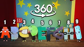 VR 360° New Rainbow Friends But Alphabet Lore ALL PHASES  Friday Night Funkin' In Real Life 360°