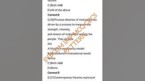 SYBCOM Business management 1st unit Motivation mcq #imp 4th sem