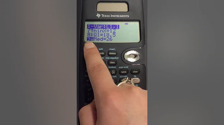 Finding the Mean and Median in TI36X Pro Scientific Calculator