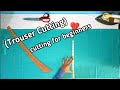 Ladies simple trouser cutting  cutting for beginners  fine tailors