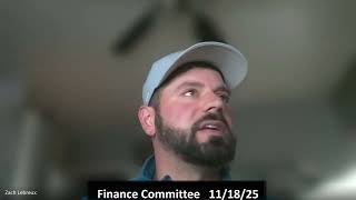 Finance Committee   November 18,  2025